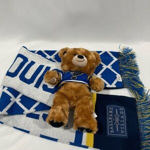 St Louis Blues Scarf And Teddy Bear Set